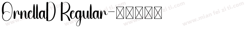 OrnellaD Regular字体转换